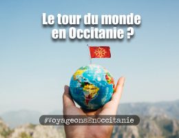 globe, tour du monde, drapeau occitanie