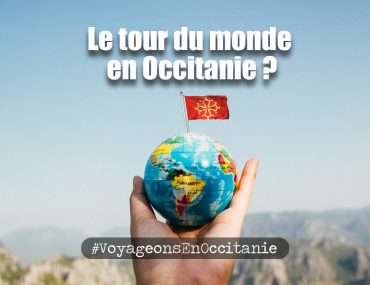 globe, tour du monde, drapeau occitanie