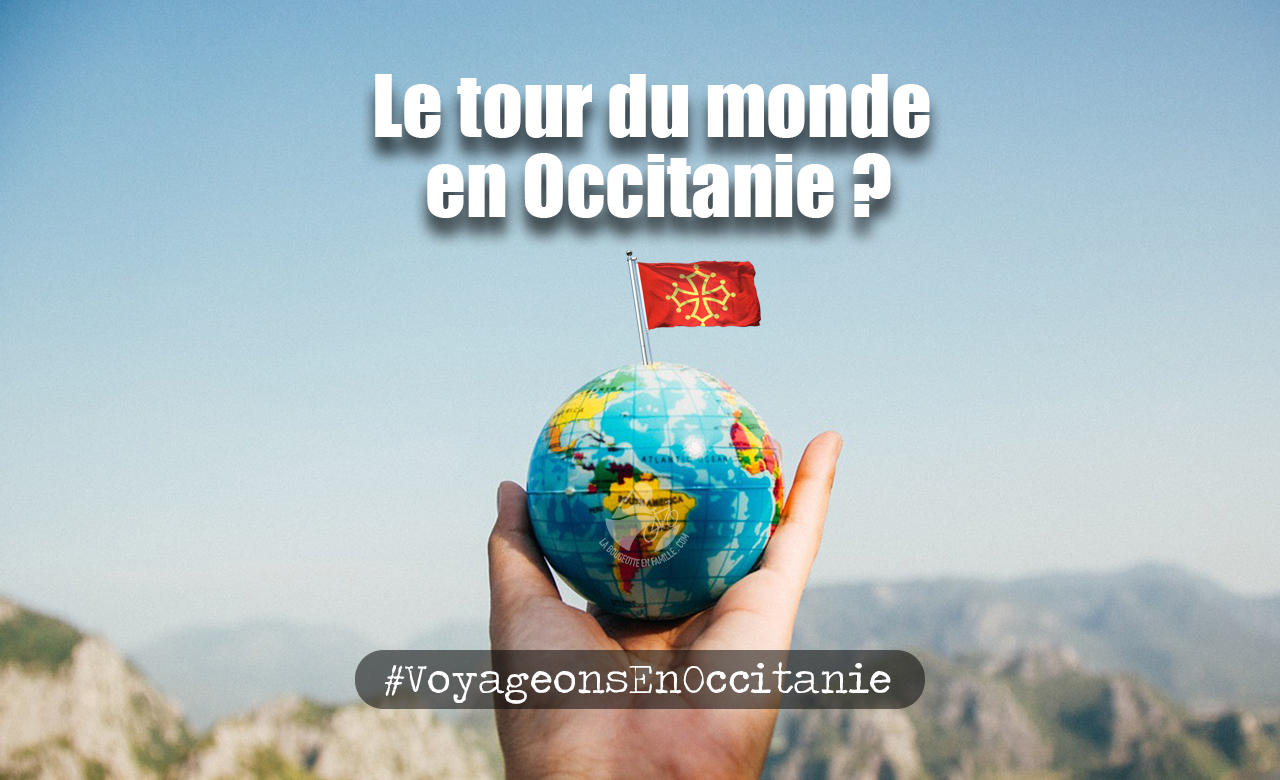globe, tour du monde, drapeau occitanie